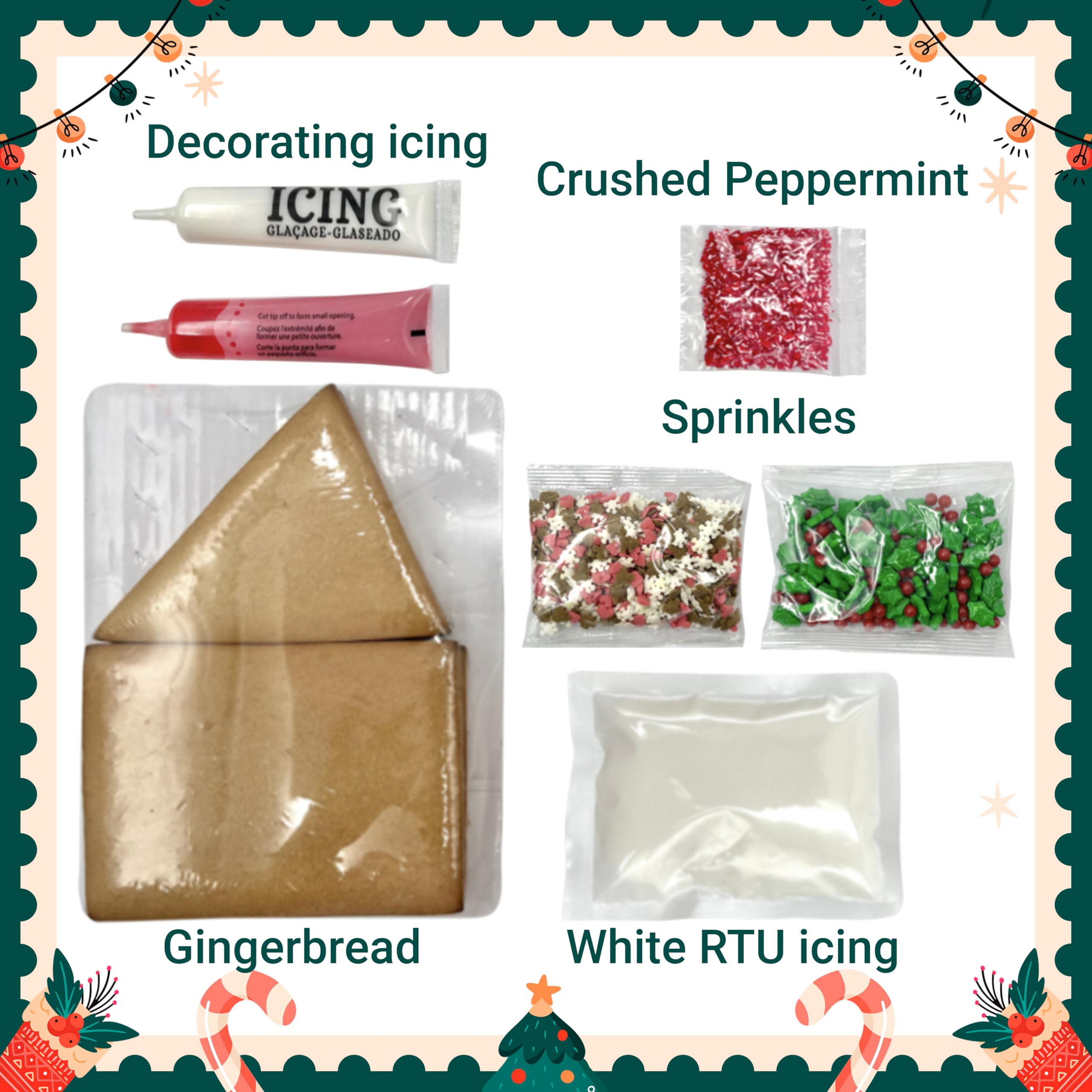Gingerbread Cookie House Kit by Sarah's Candy Factory