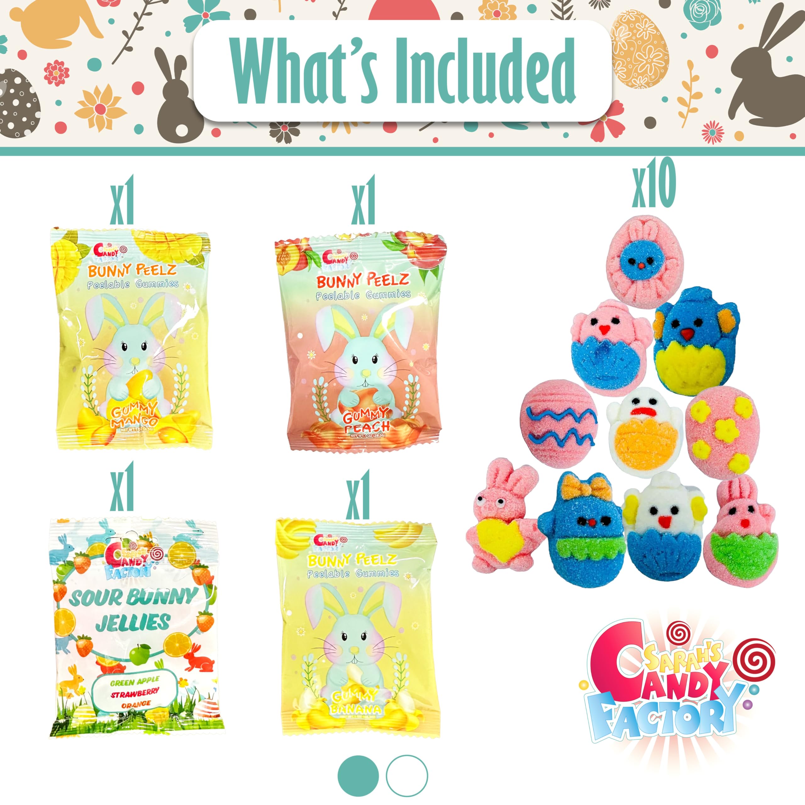 Easter Snack Basket - 50 Count of Treats & Gummies – Sarah's Candy Factory