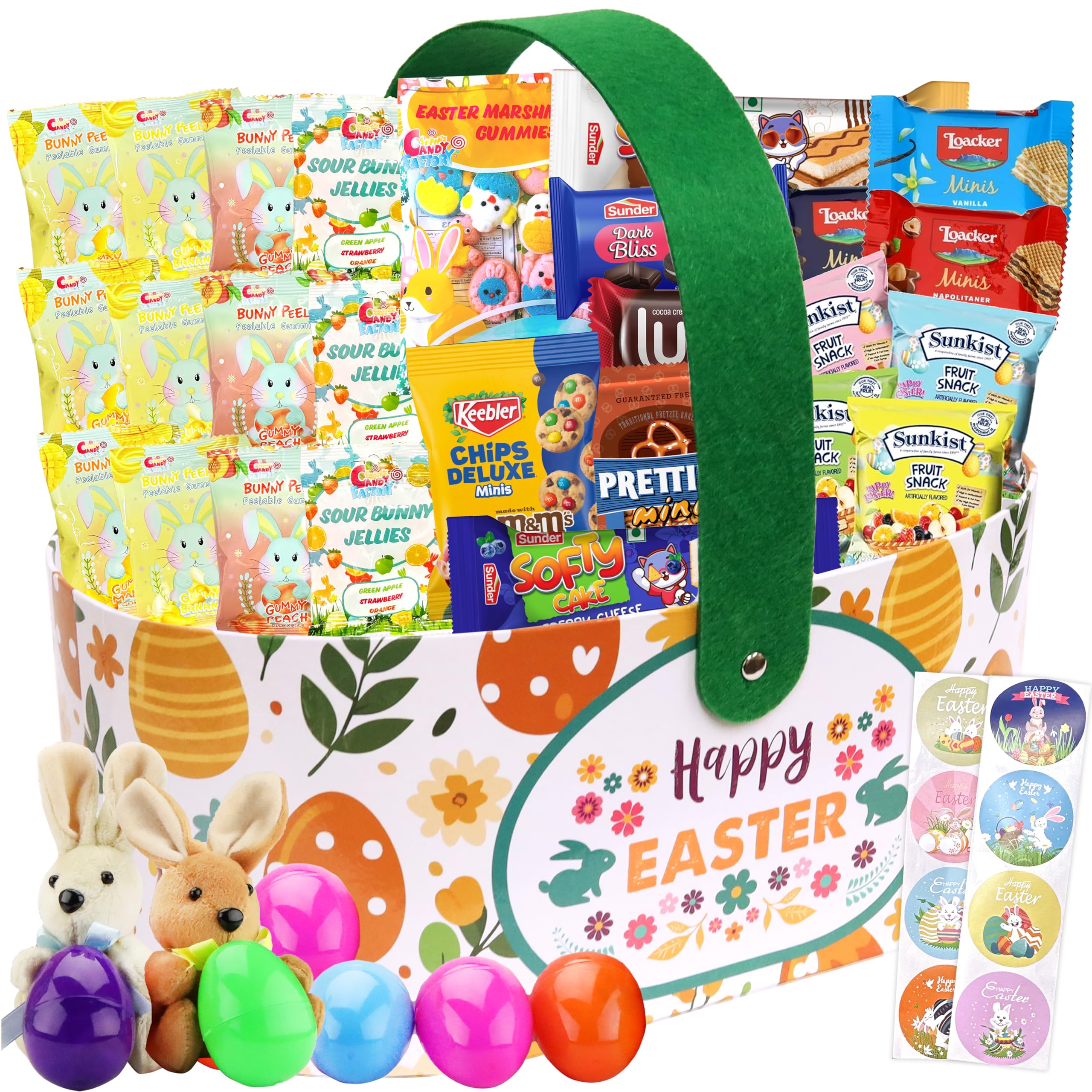 Easter Snack Basket - 52 Count Treats – Sarah's Candy Factory