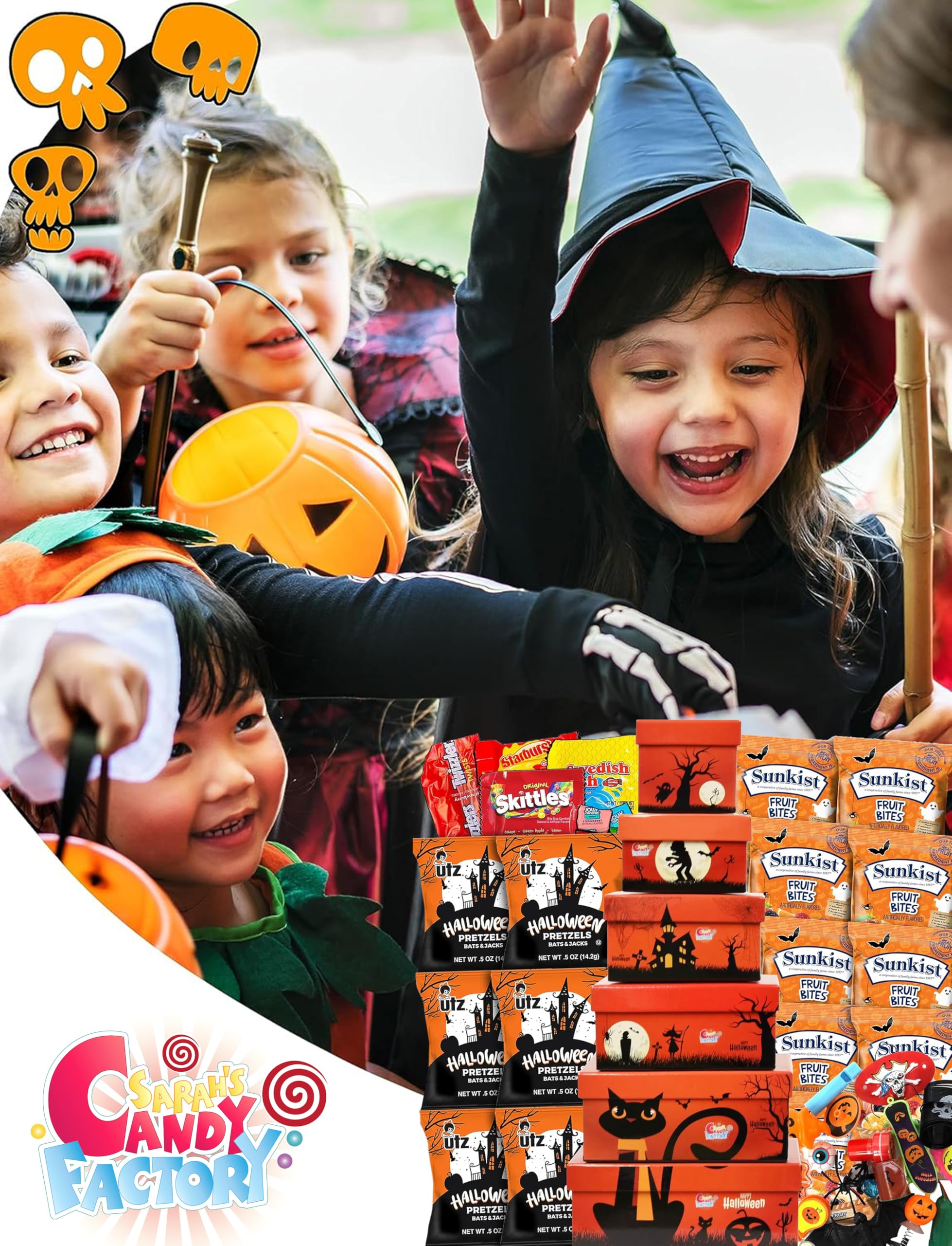 Sarah's Candy Factory Halloween Tower Box - 20 Pack