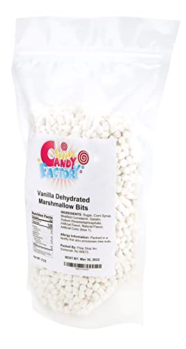 Vanilla Mini Dehydrated Marshmallow Bits (8 Oz) - Sarah's Candy Factory