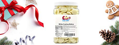 Sarah's Candy Factory Coating Melting Wafers White Chocolate in Jar, 3 Lbs