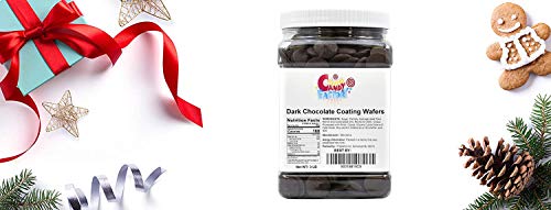Sarah's Candy Factory Coating Melting Wafers Dark Chocolate in Jar, 3 Lbs