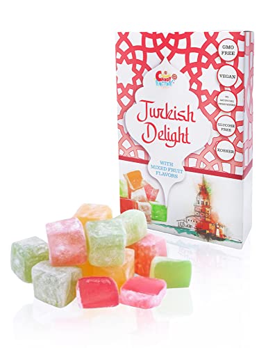 Sarah's Candy Factory Turkish Delight with Assorted Fruit Flavors (8.8 oz)