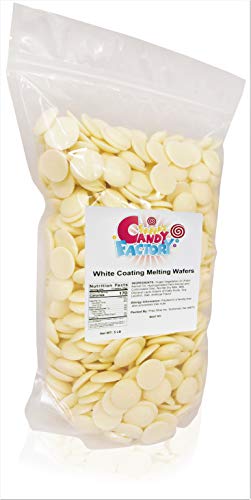 Sarah's Candy Factory Coating Melting Wafers White Chocolate Baking Cocoa in Bag, 5 Lbs
