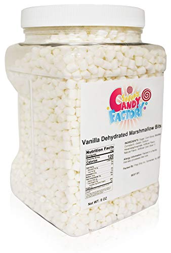 Vanilla Mini Dehydrated Marshmallow Bits (8 Oz) - Sarah's Candy Factory