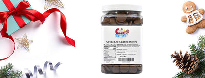 Coating Melting Wafers Milk Chocolate Cocoa in Jar, 3 Lbs