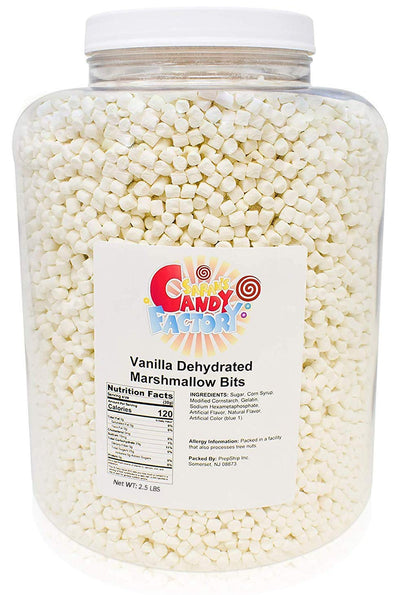 Vanilla Mini Dehydrated Marshmallow Bits (2.5 Lbs) - Sarah's Candy Factory